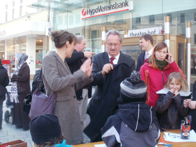 Infostand zum OB Wahlkampf