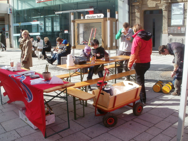Infostand zum OB Wahlkampf