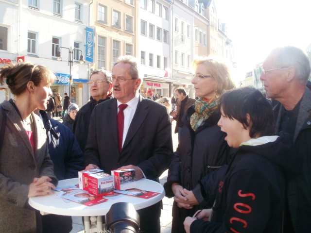 Infostand zum OB Wahlkampf