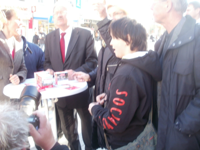 Infostand zum OB Wahlkampf