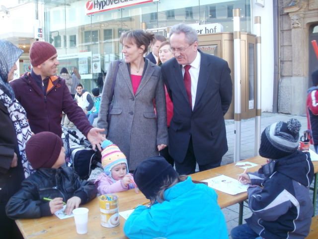 Infostand zum OB Wahlkampf