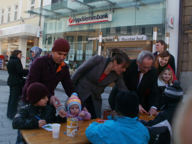 Infostand zum OB Wahlkampf
