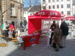 Infostand zum OB Wahlkampf