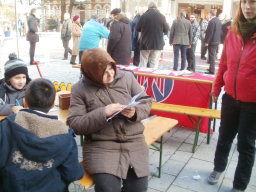 Infostand zum OB Wahlkampf