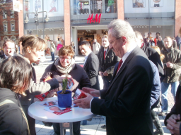 Infostand zum OB Wahlkampf