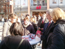Infostand zum OB Wahlkampf