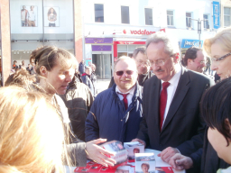 Infostand zum OB Wahlkampf