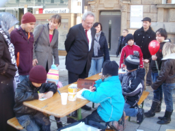 Infostand zum OB Wahlkampf
